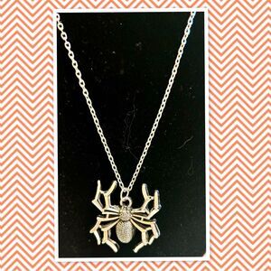 Spider Charm Pendant & Necklace